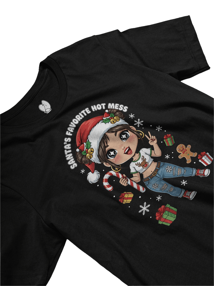 Santa's Favorite Hot Mess Christmas Graphic Tee product image (2)