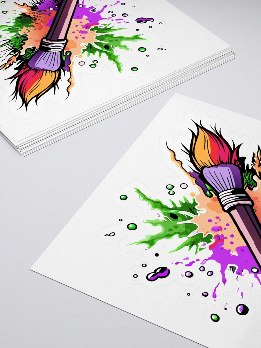 ARTIST PAINTBRUSH WITH PAINT SPLATTER product image (4)