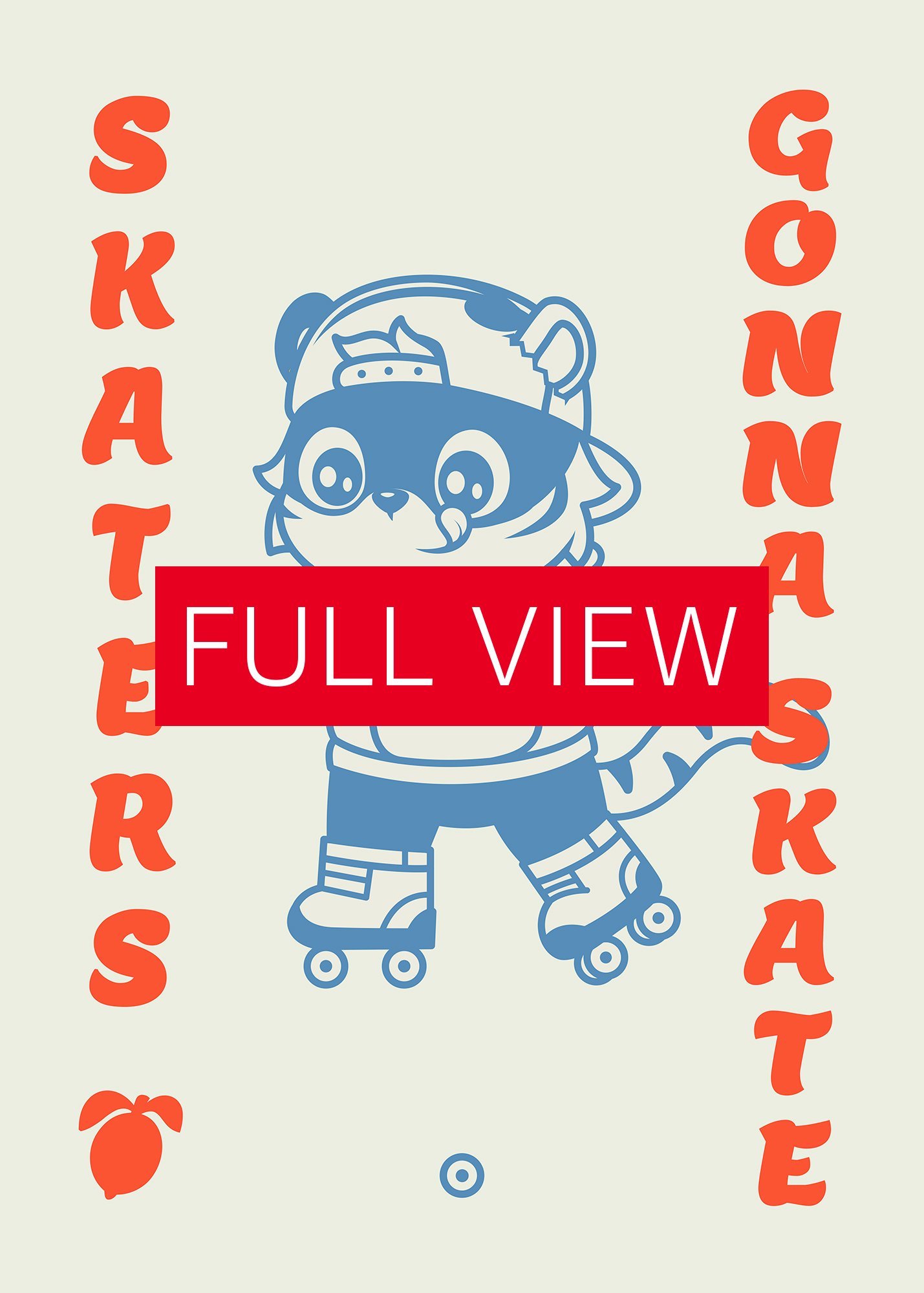 Anime poster: Skater gonna skate / Roller-Skater — vaporwave poster, sport poster, manga art print, Japanese space wall art, Japan poster product image (3)