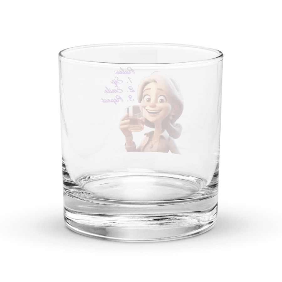 Rules are Sip, Smile & Repeat - Whiskey Glass product image (4)