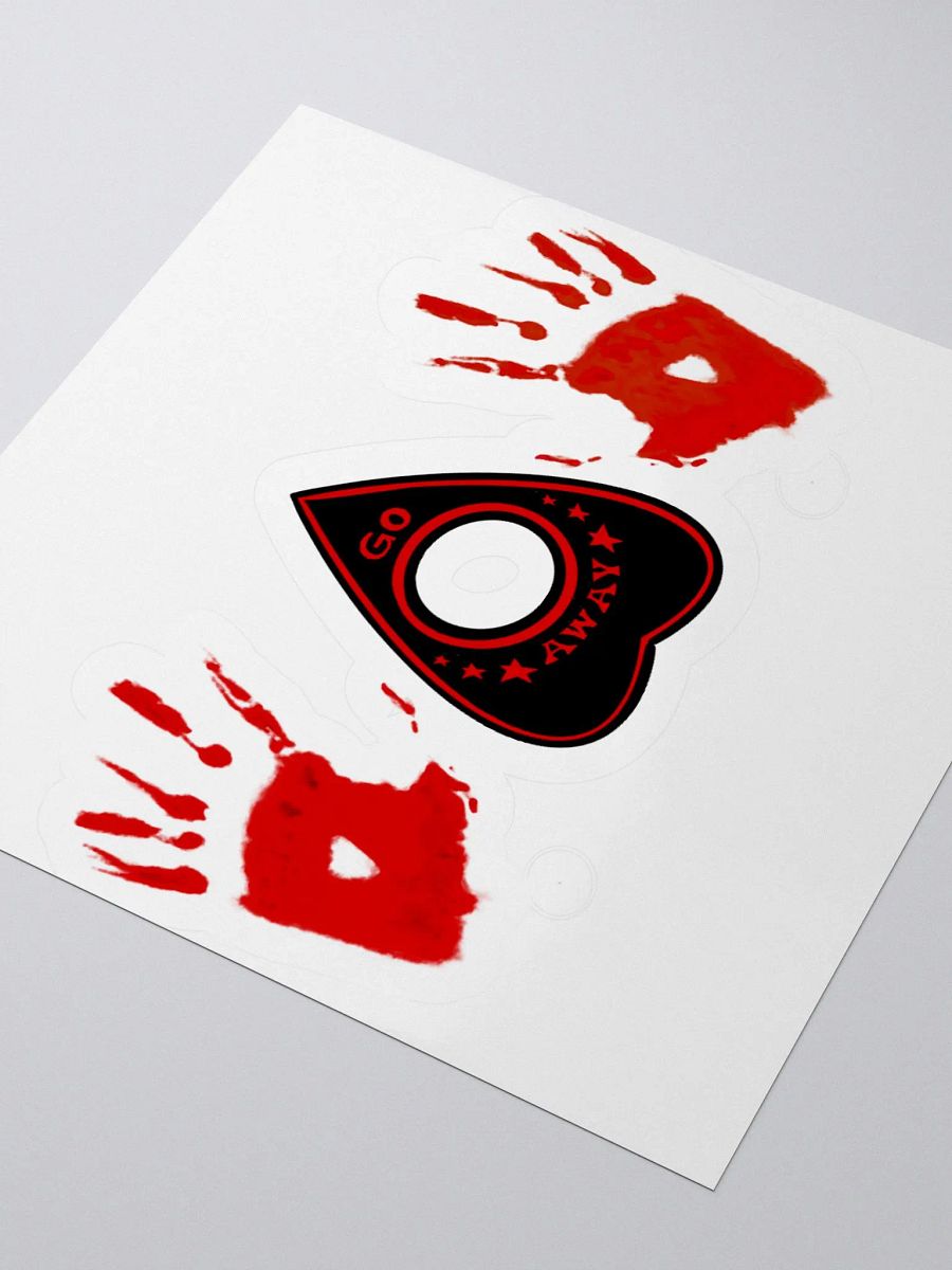 Go Away Obake LIMITED EDITION RED Sticker product image (8)