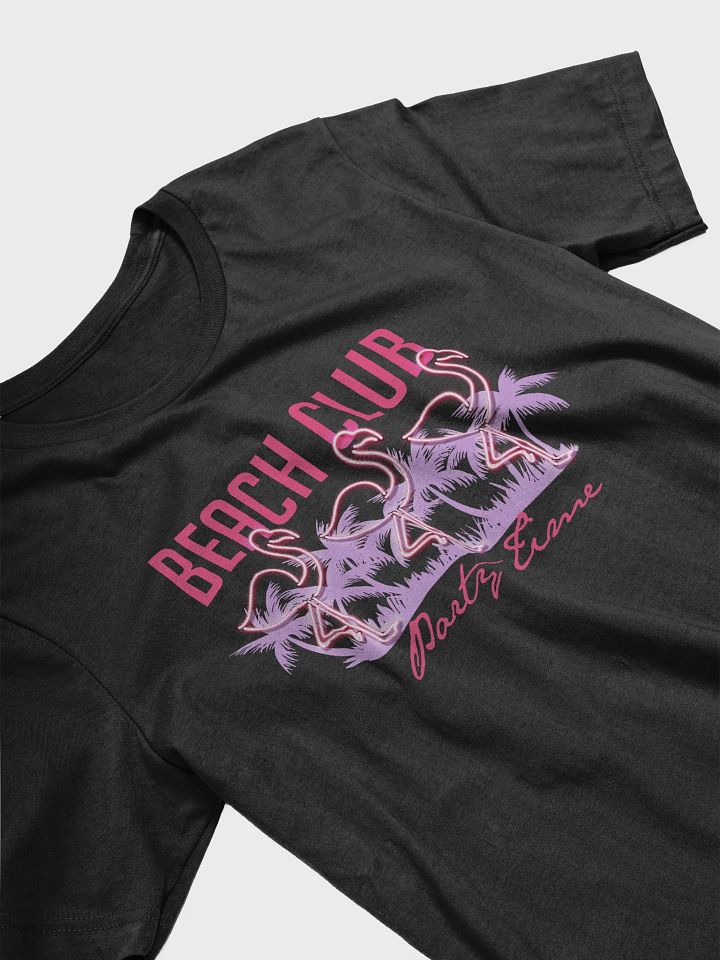 Neon Flamingo Beach Club T-Shirt product image (1)