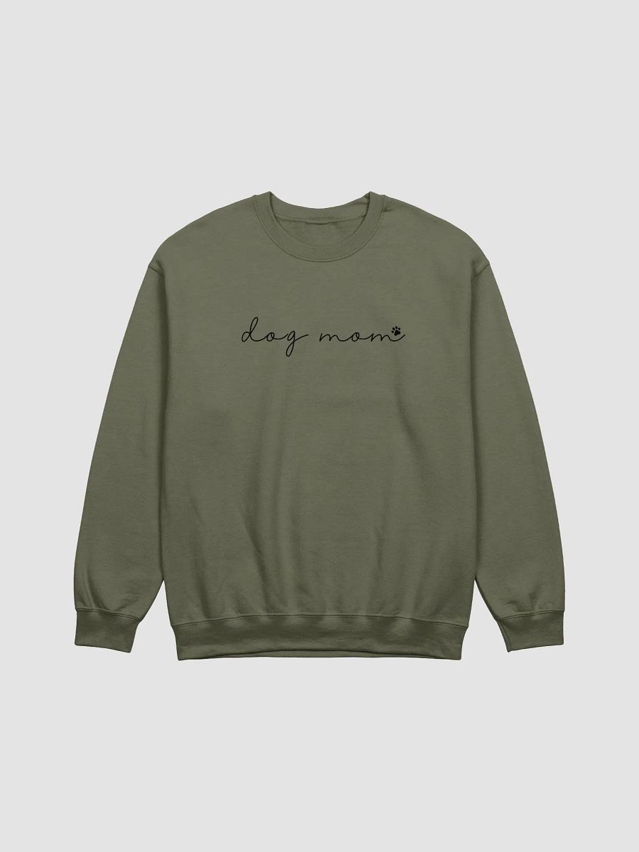 "dog mom" Sweatshirt (Black lettering) product image (3)