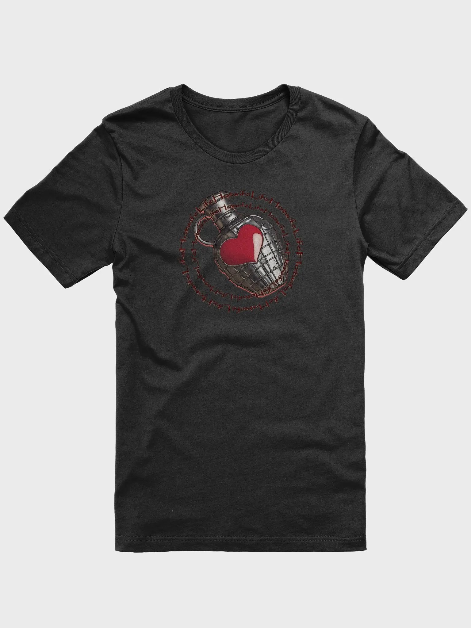 Hotwife Life Bottle of Love Heart Grenade Tee product image (6)