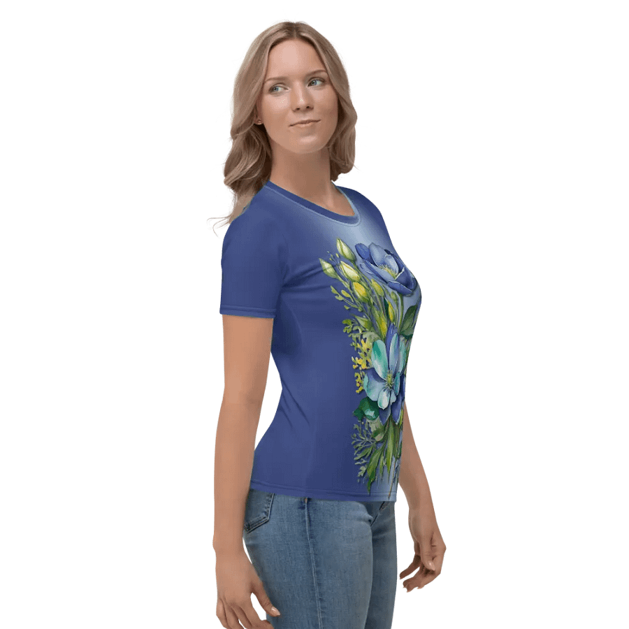 Floral Themed All Over Print T-shirt product image (5)