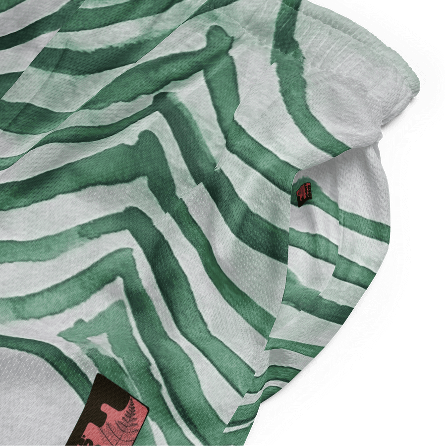 "Green Swirl" Unisex Mesh Shorts product image (5)