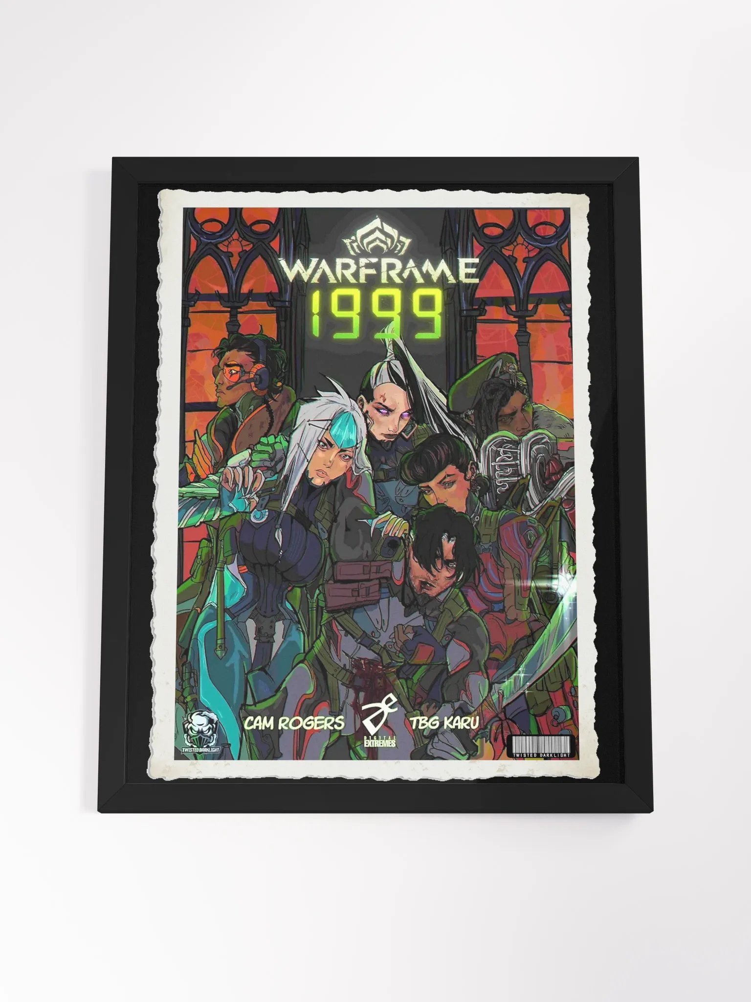 Limited Edition Warframe 1999 Comic Cover Poster by CAM ROGERS and TBG KARU. Sizes 16" x 20" and 18" x 24". product image (7)