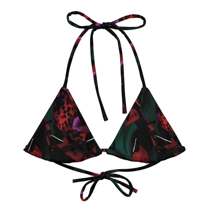 Triangle Bikini Top "Blosoom At Midnight" product image (2)