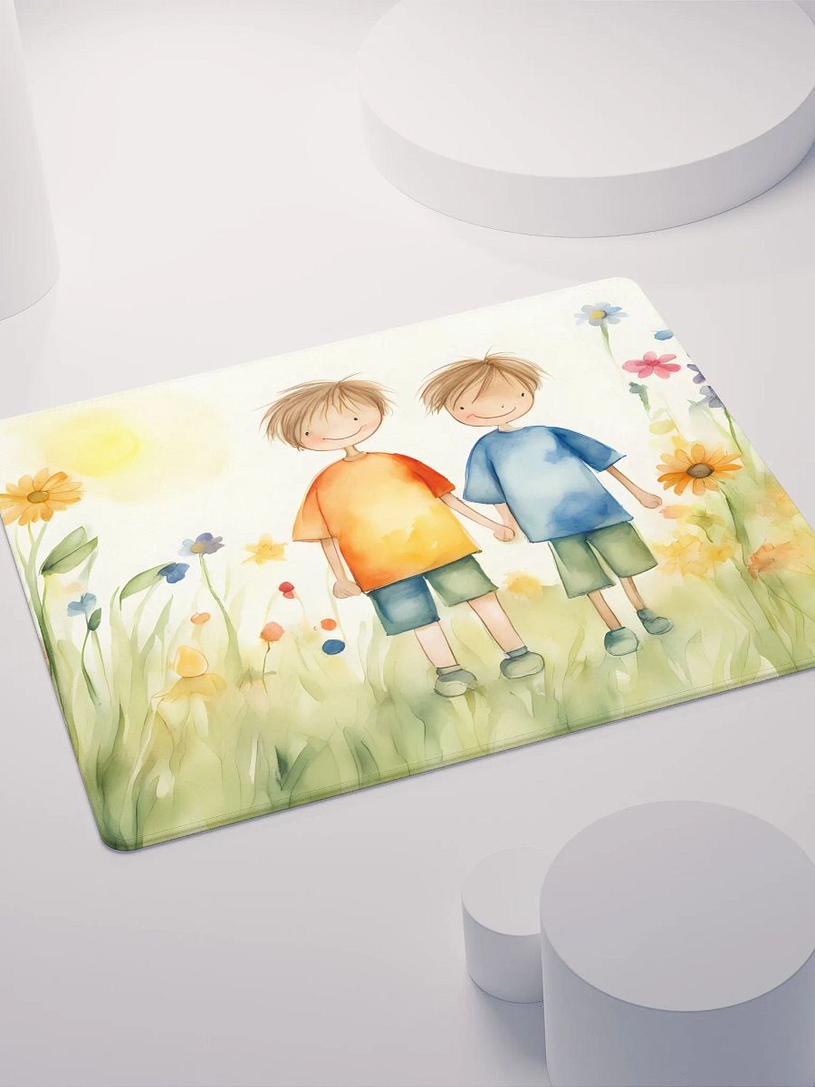Two Children Born Happy, Gaming Mouse Pad, 2 Sizes product image (4)