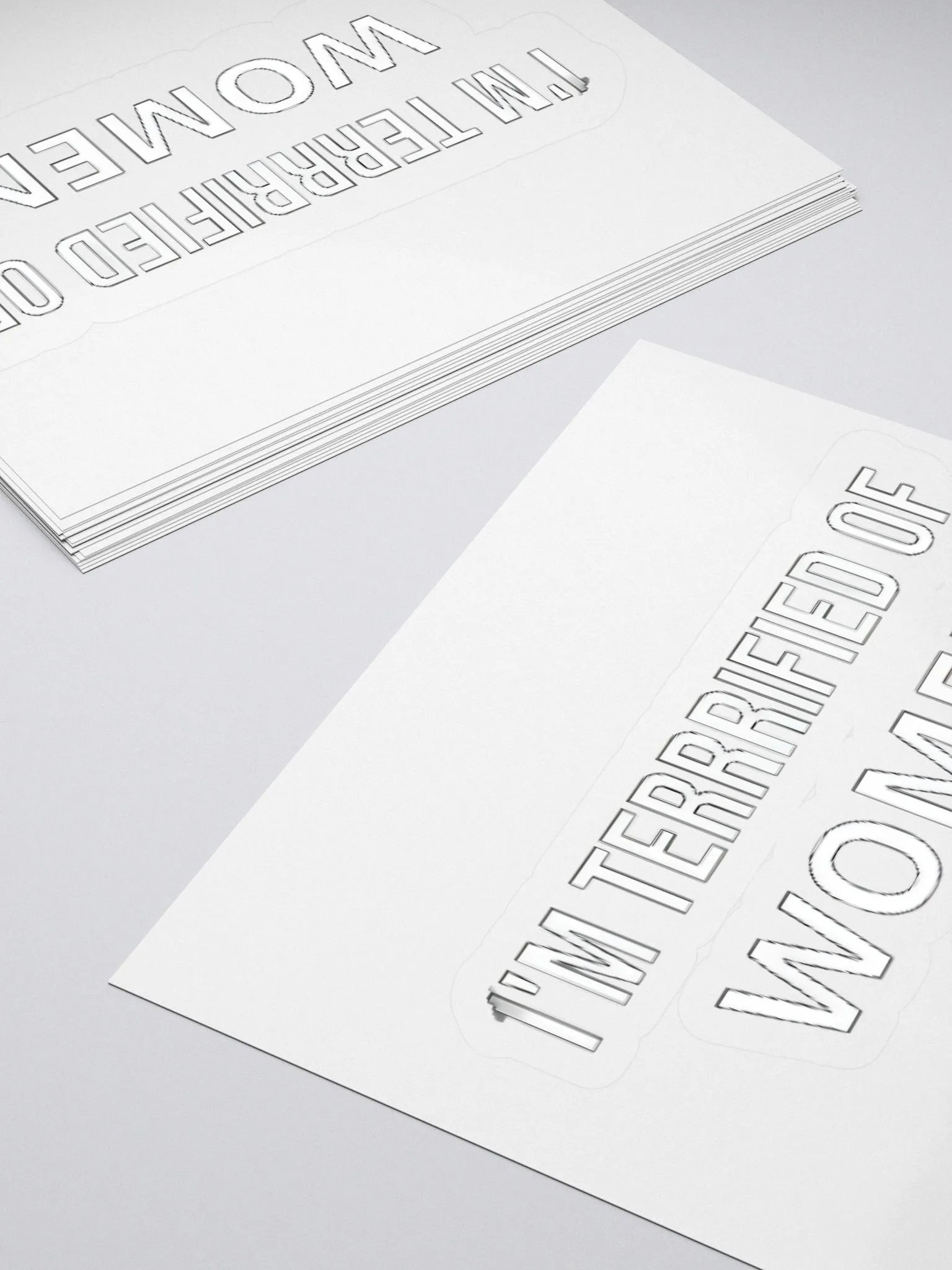 I'm Terrified Of Women Sticker product image (4)