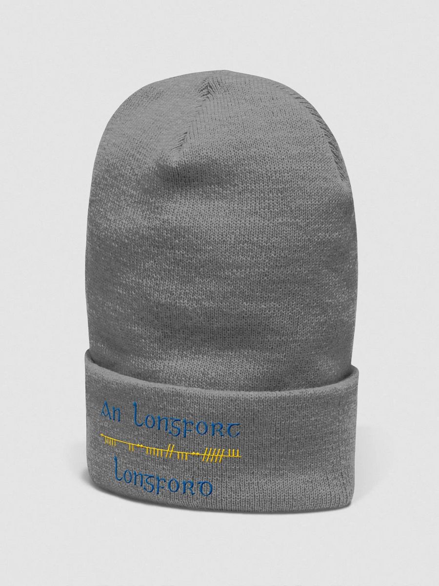 Longford/An Longfort Scholastic style Ogham embroidered Cuffed Beanie product image (22)