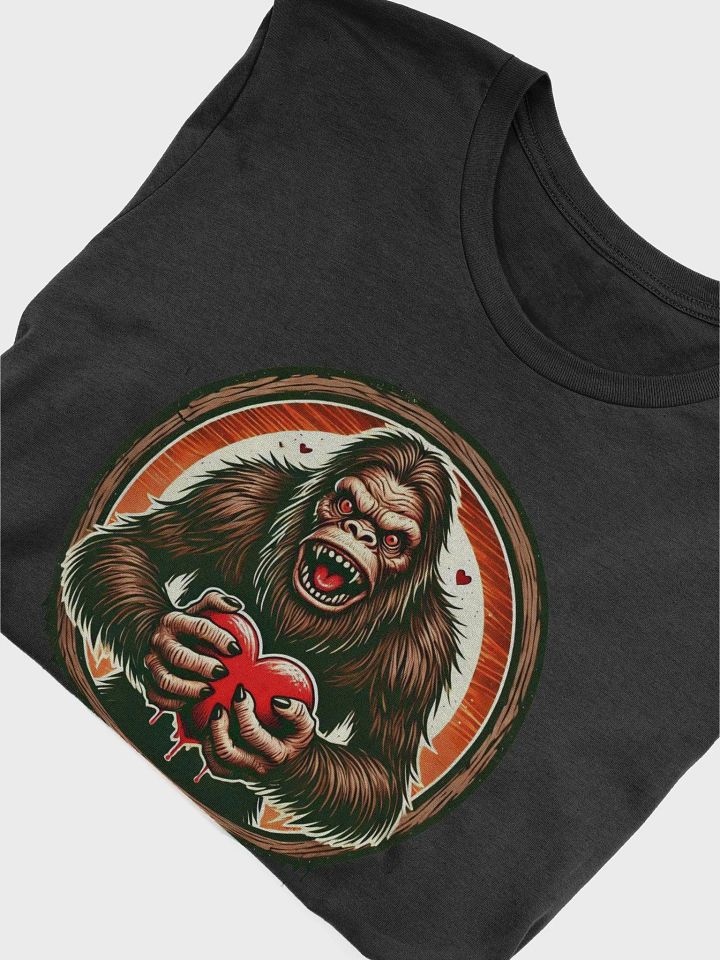 BIGFOOT HOLDING A HEART T-SHIRT product image (2)