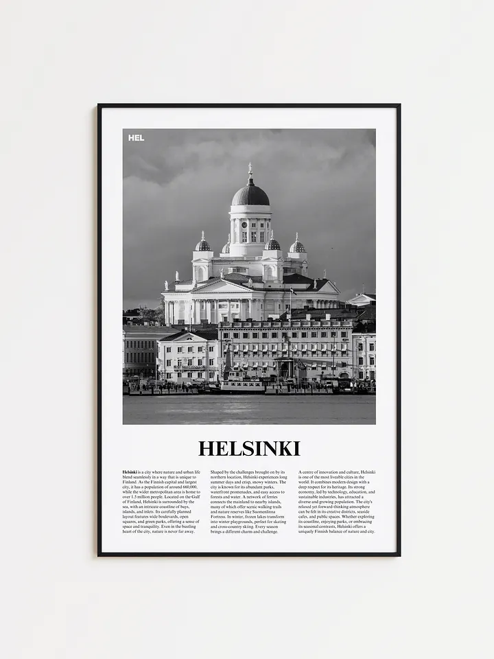 Helsinki 01 Newspaper Poster product image (1)
