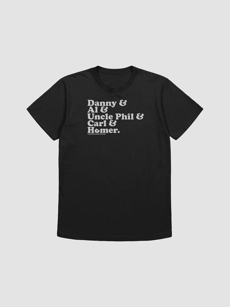 'TVs GOAT Dads’ T-Shirt aka the Dads who raised me | +5 colors | white on dark