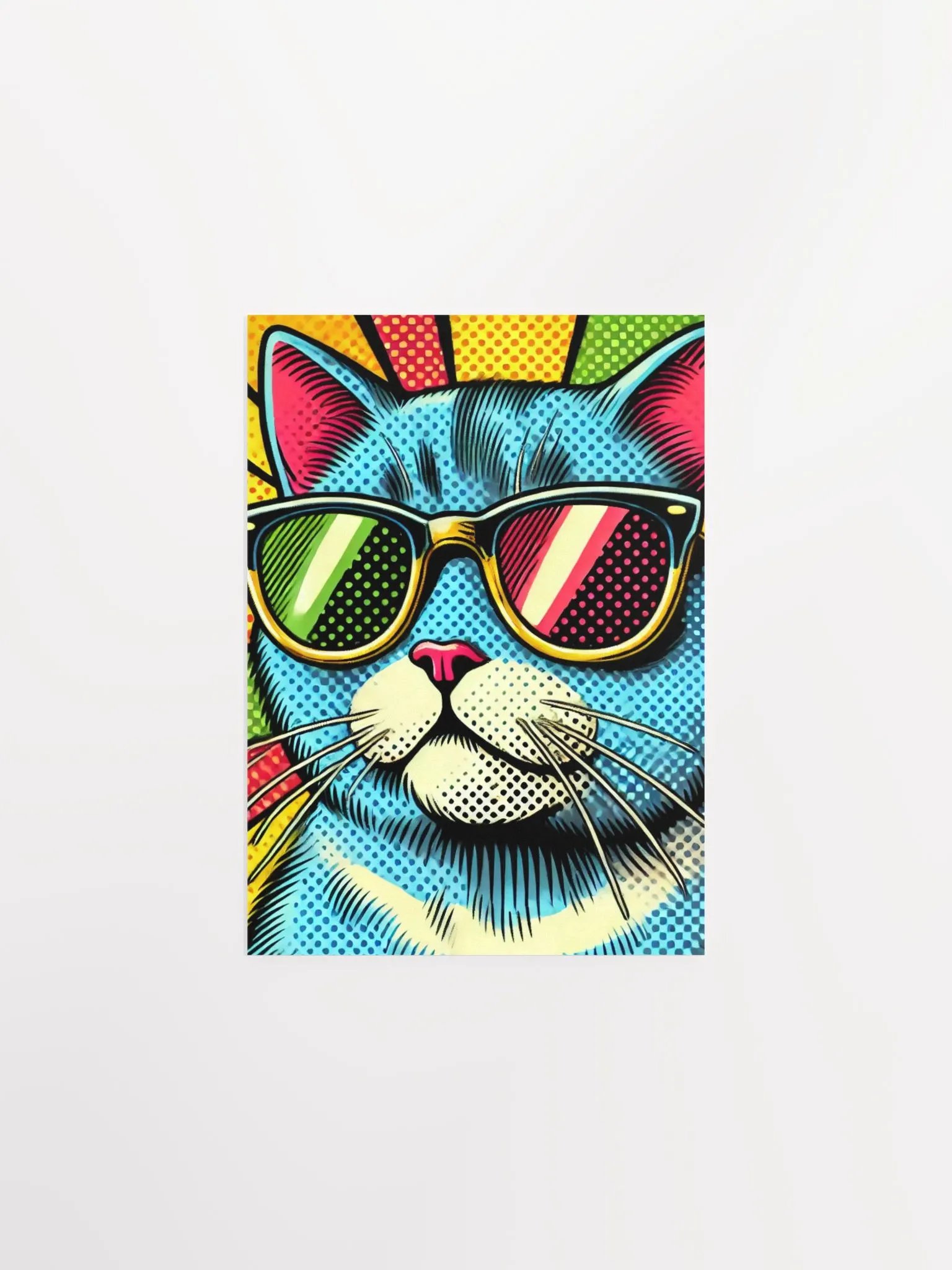 Feline Chic: Pop Art Cat Poster product image (4)