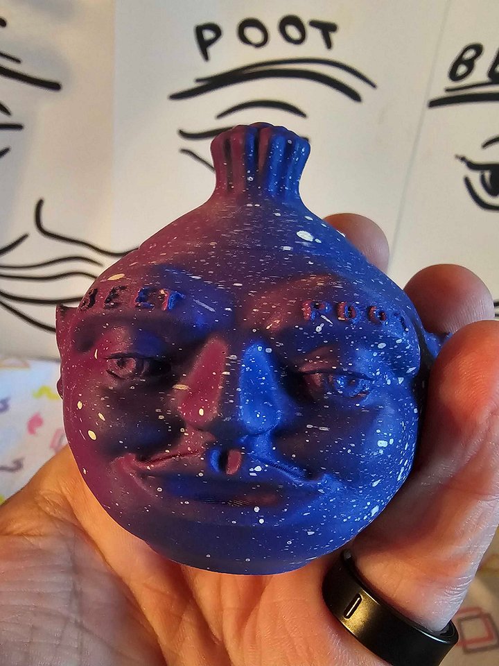 Deluxe Starry Beet Poot 3d printed jar product image (1)