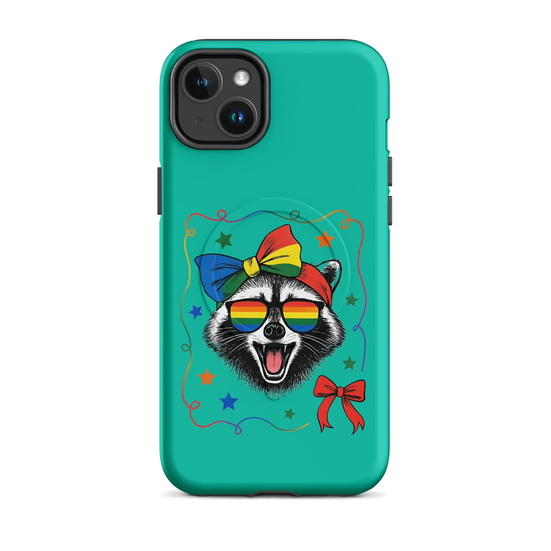 Rainbow Raccoon iPhone Case product image (18)