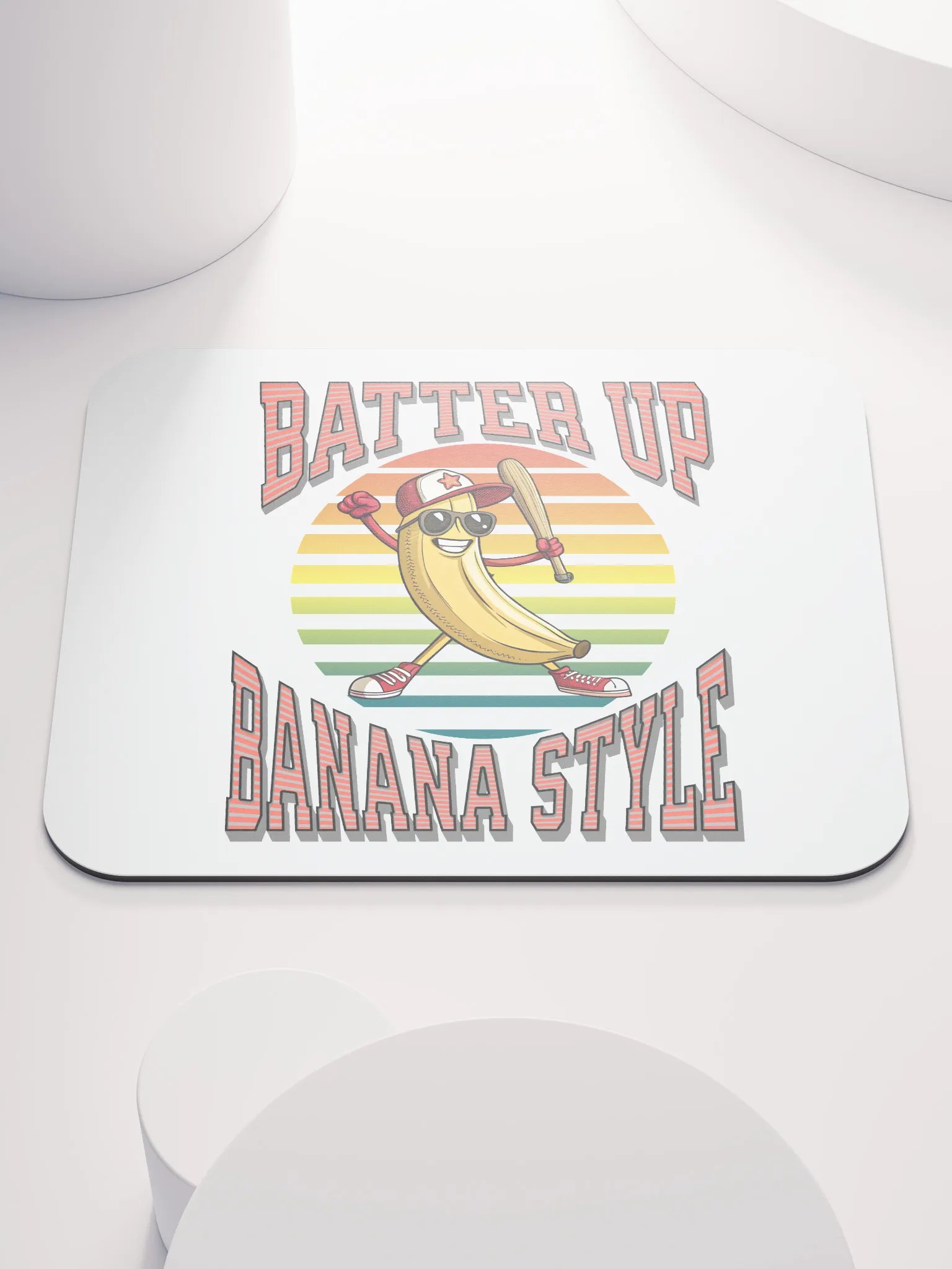 Batter Up Banana Style Baseball Bonanza Mouse Pad product image (2)