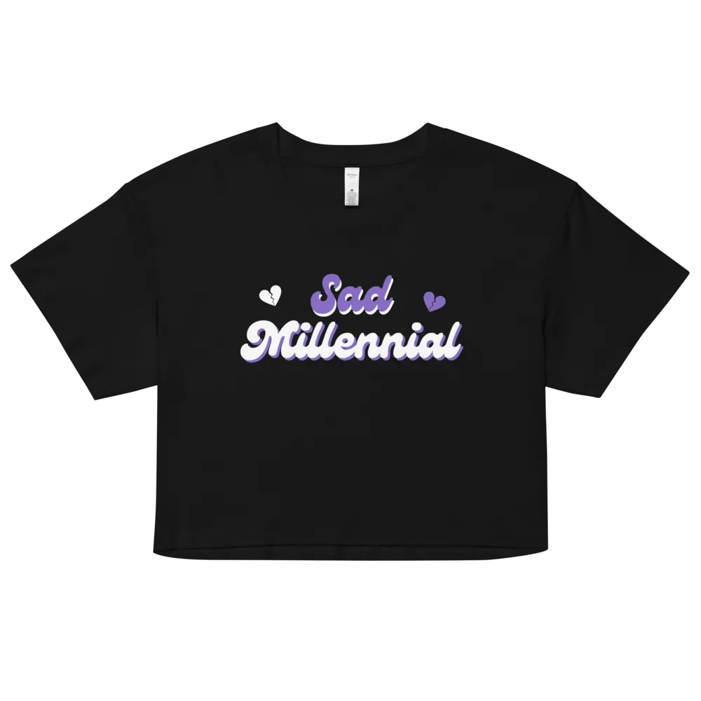 Sad Millennial Crop Top product image (2)