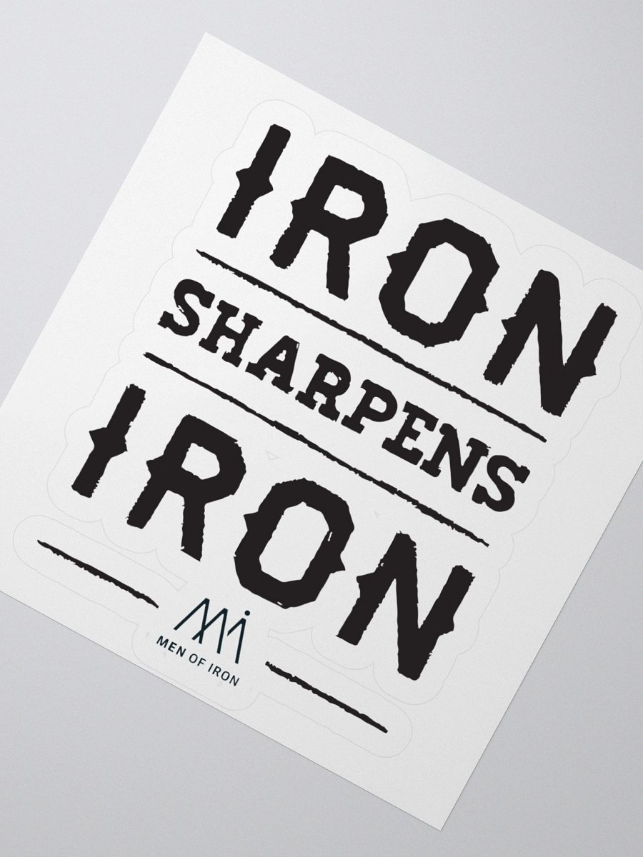 Iron Sharpens Iron Custom Cut Stickers product image (6)