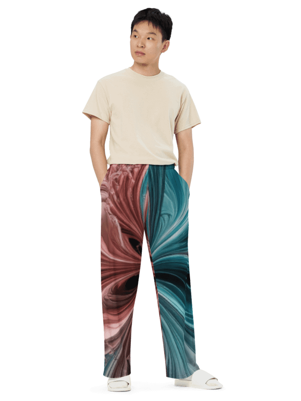 Liquid Color PT, Unisex Wide Leg Pants product image (2)