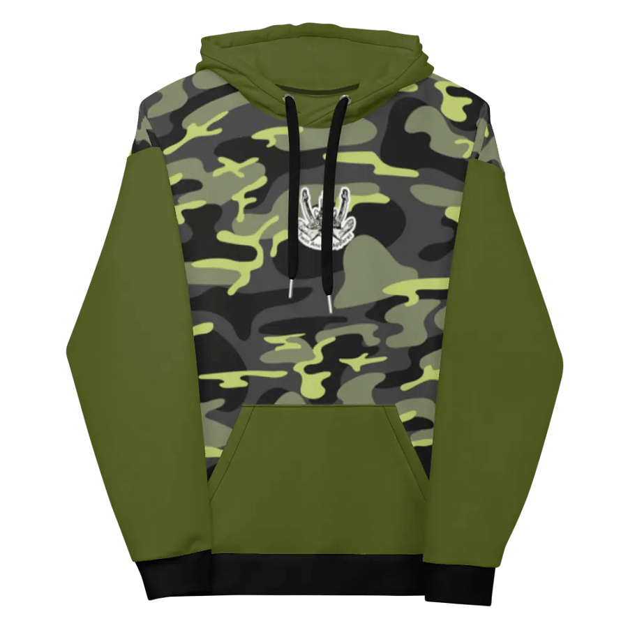 Green & Camouflage Anchor Hoodie product image (7)