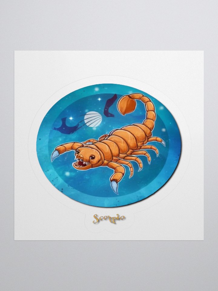 Scorpio Zodiac Sticker - Exclusive Celestial Design | TDS Music product image (2)
