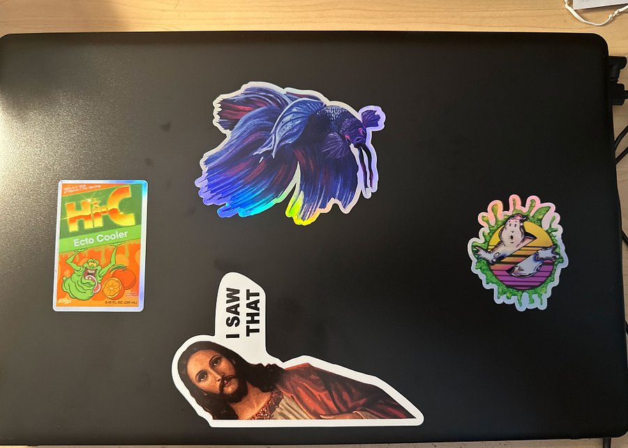 Who Ya Gonna Call Synthwave Holofoil Sticker product image (3)