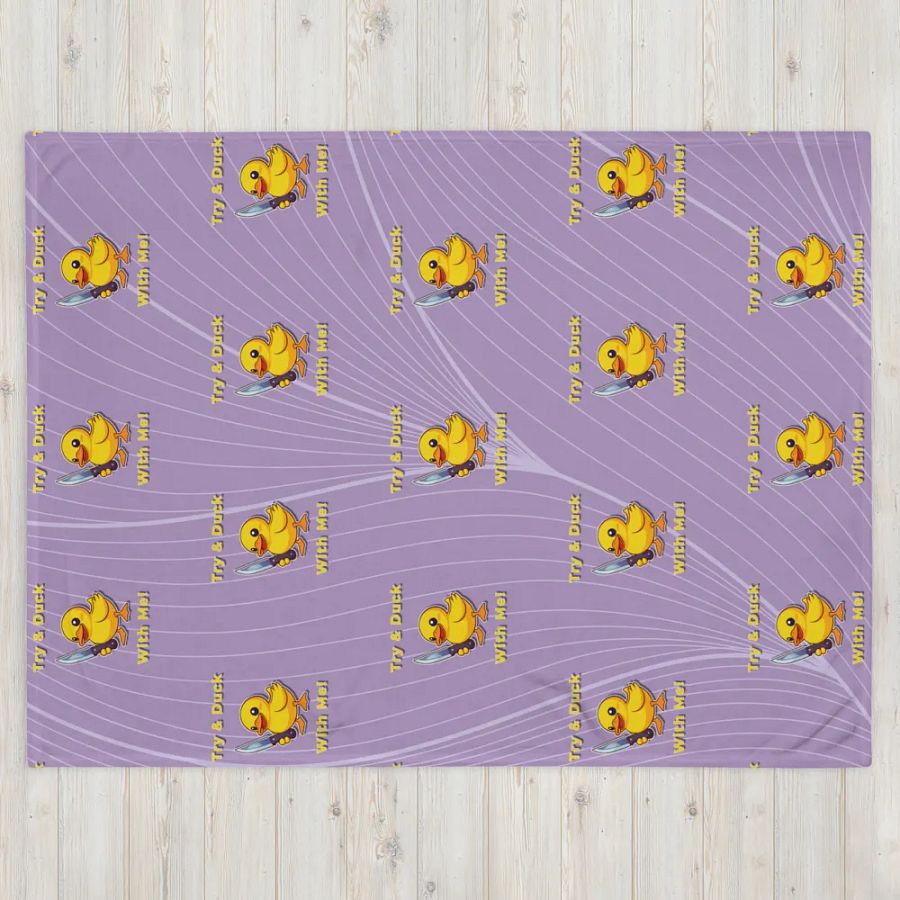 Quack & Slash Throw Blanket product image (4)