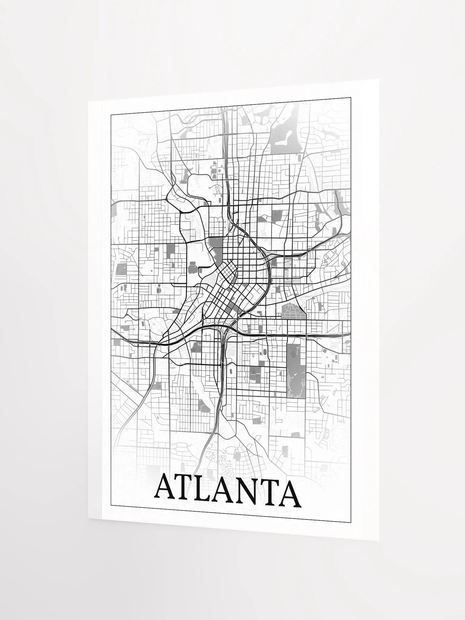 Atlanta, Georgia, USA, city map print product image (6)