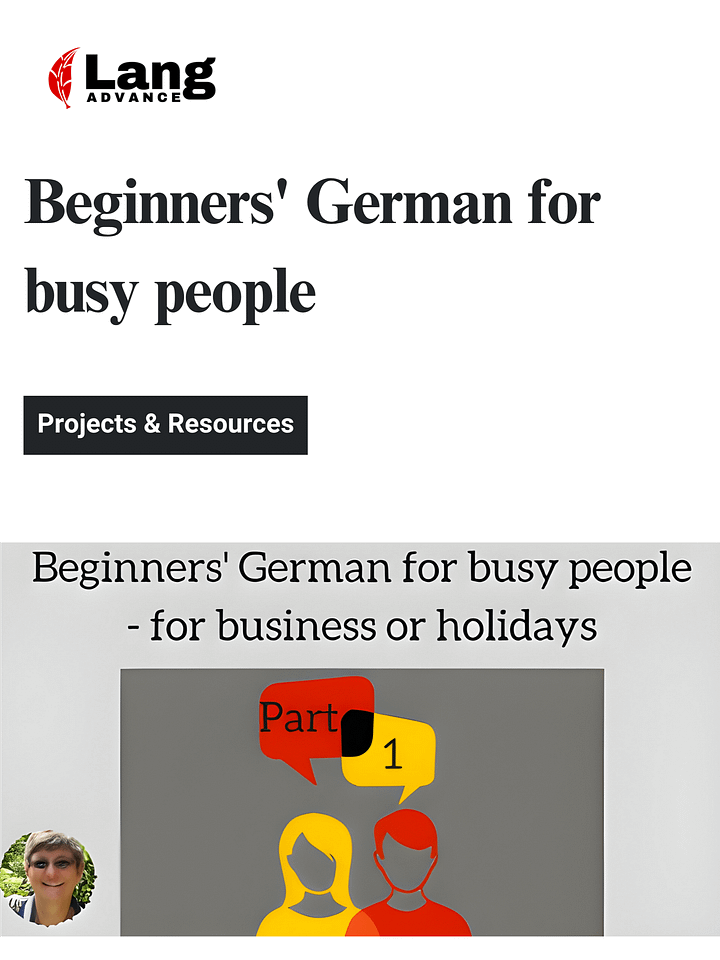 Beginners' German for busy people product image (1)
