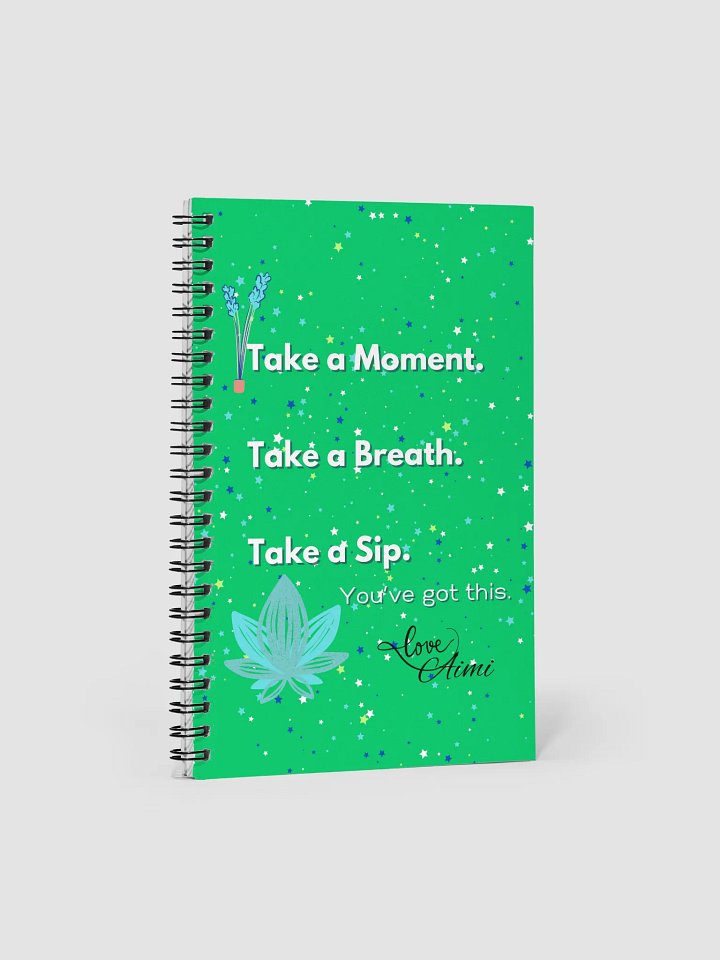 Green Take a Moment Spiral Notebook product image (1)