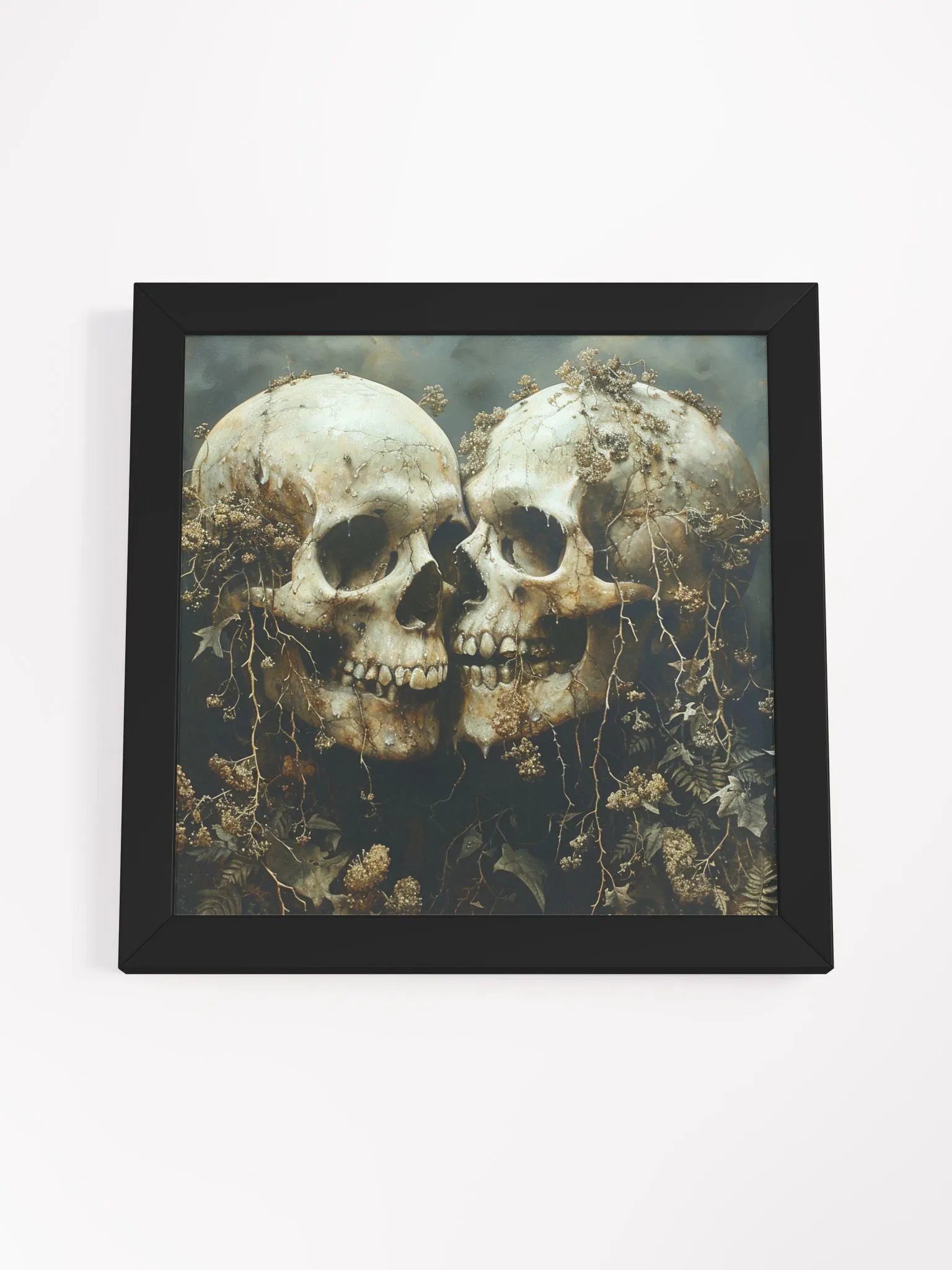 Decay Covered Skeleton Couple Creepy Wall Art product image (34)