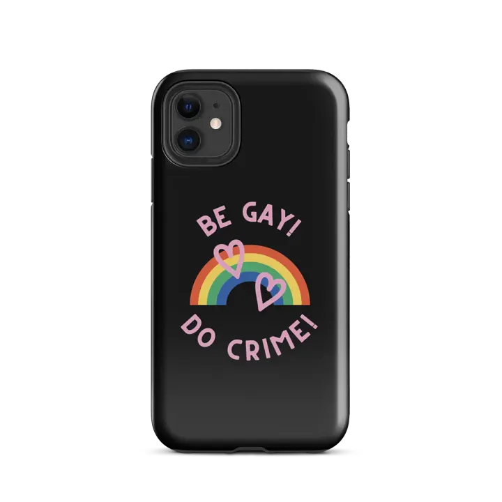 Rainbow Rebellion iPhone® Tough Case - Black product image (2)