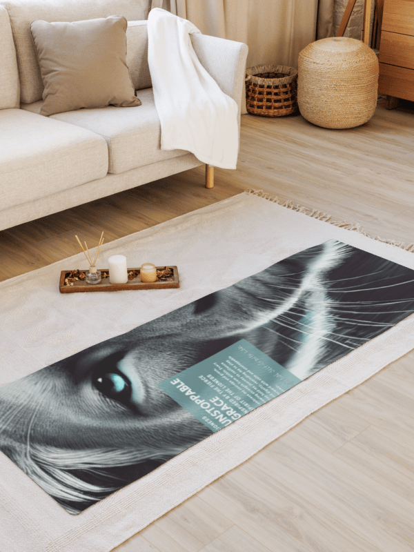 "Unstoppable Grace" Lioness Yoga Mat – A Tribute to Fierce Feminine Power. Zoom product image (1)