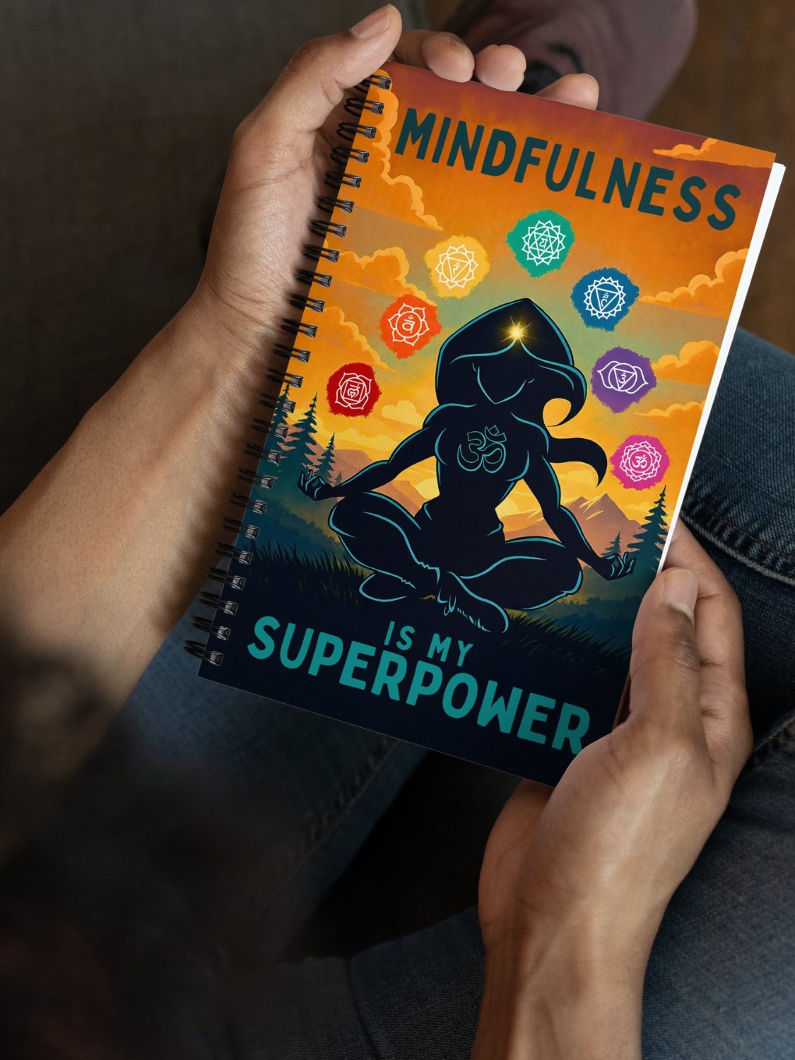 Mindfulness Is My Superpower - Spiral Journal Notebook product image (2)