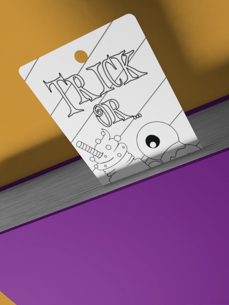 Printable Halloween Coloring Bookmarks - 2