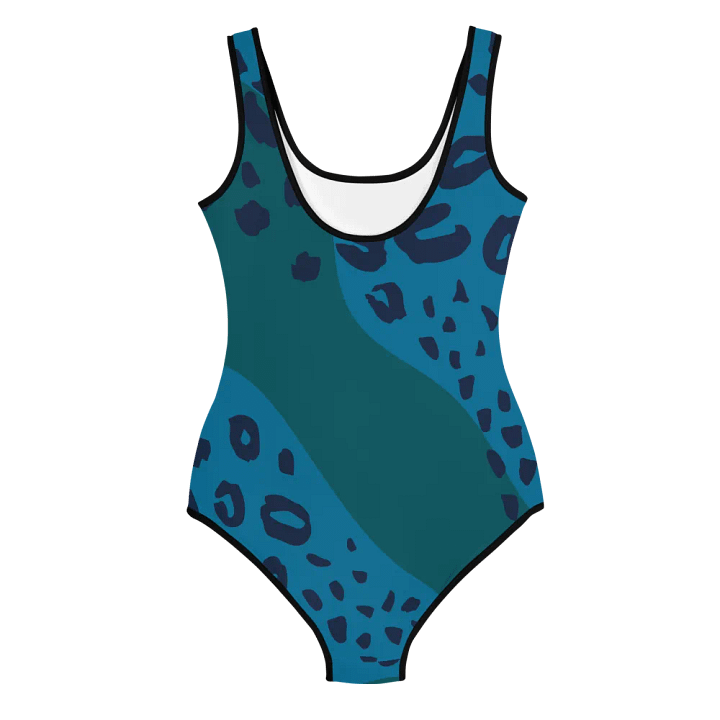 Teal Leopard Youth Swimsuit product image (2)