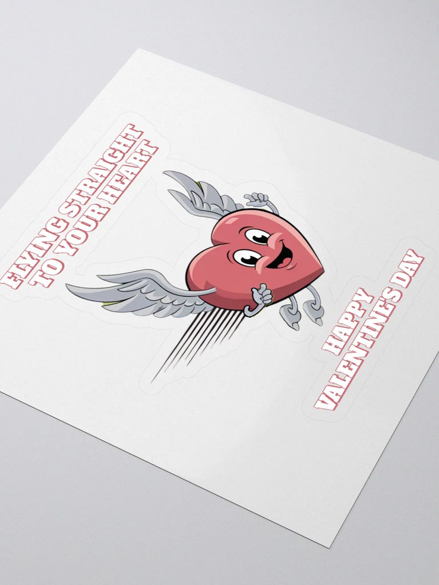 Flying Straight To Your Heart - Happy Valentine's Day Sticker product image (3)