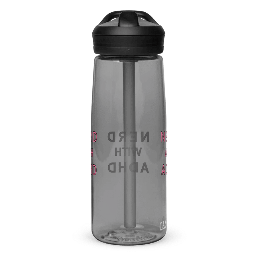 Nerd With ADHD Stylized Water Bottle product image (2)