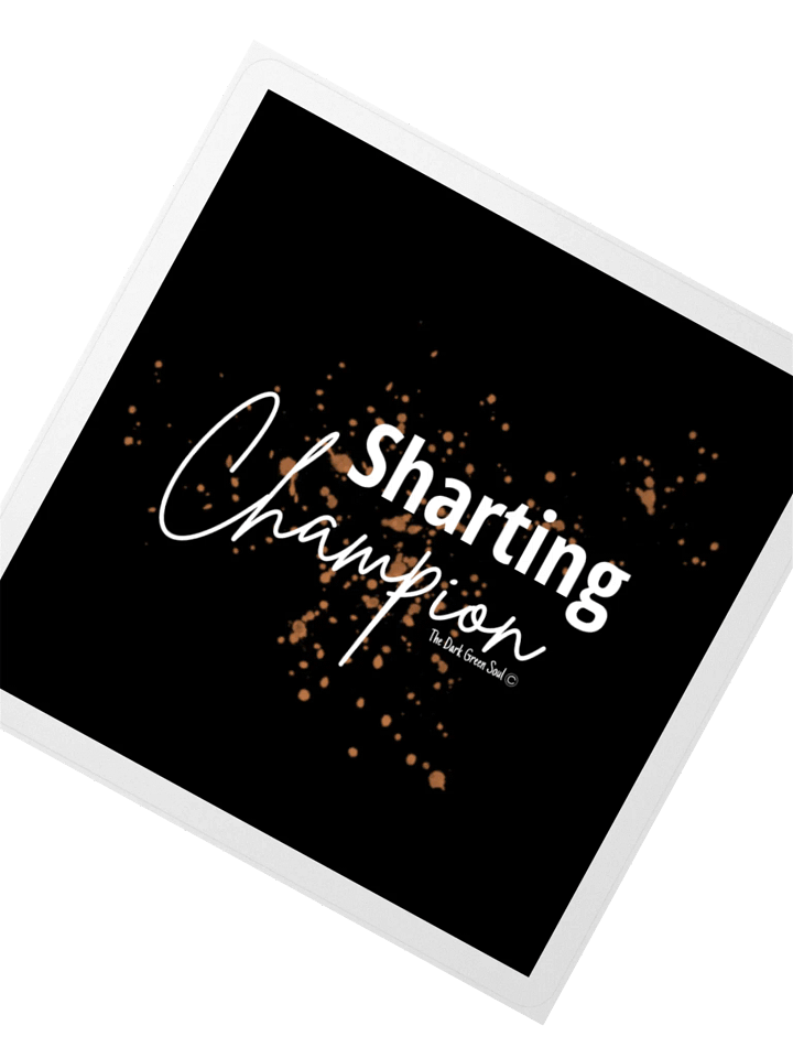 Sharting Champion White - Sticker product image (5)