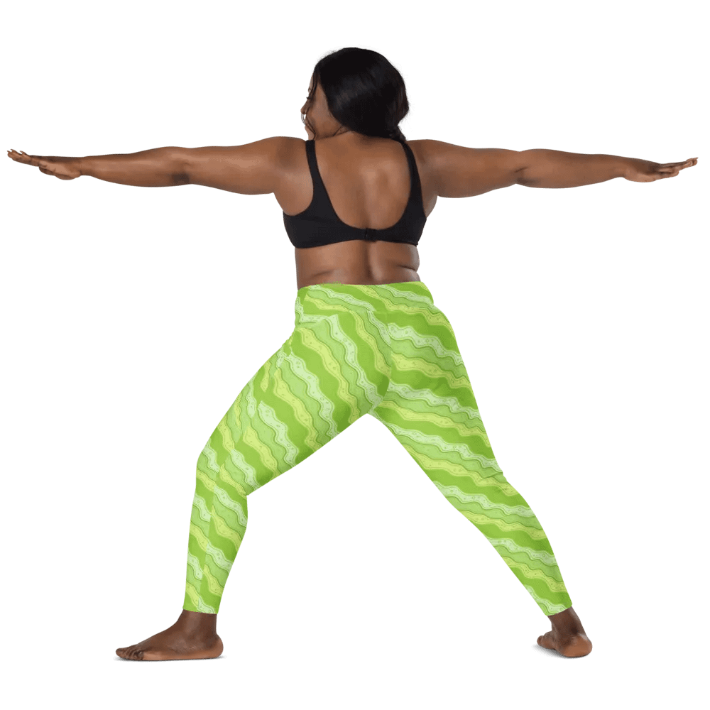 Green Wiggle Leggings (With Pockets!!) product image (2)