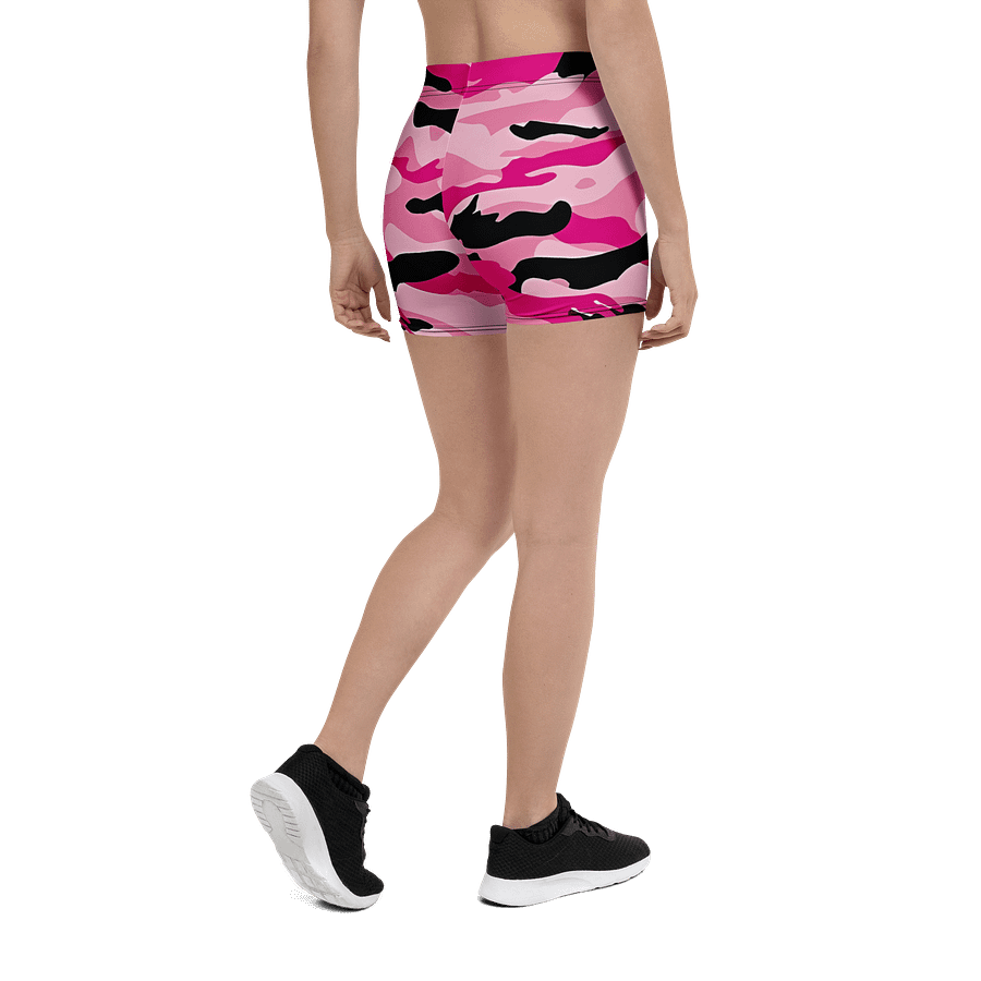 Short de sport camouflage rose et noir product image (2)