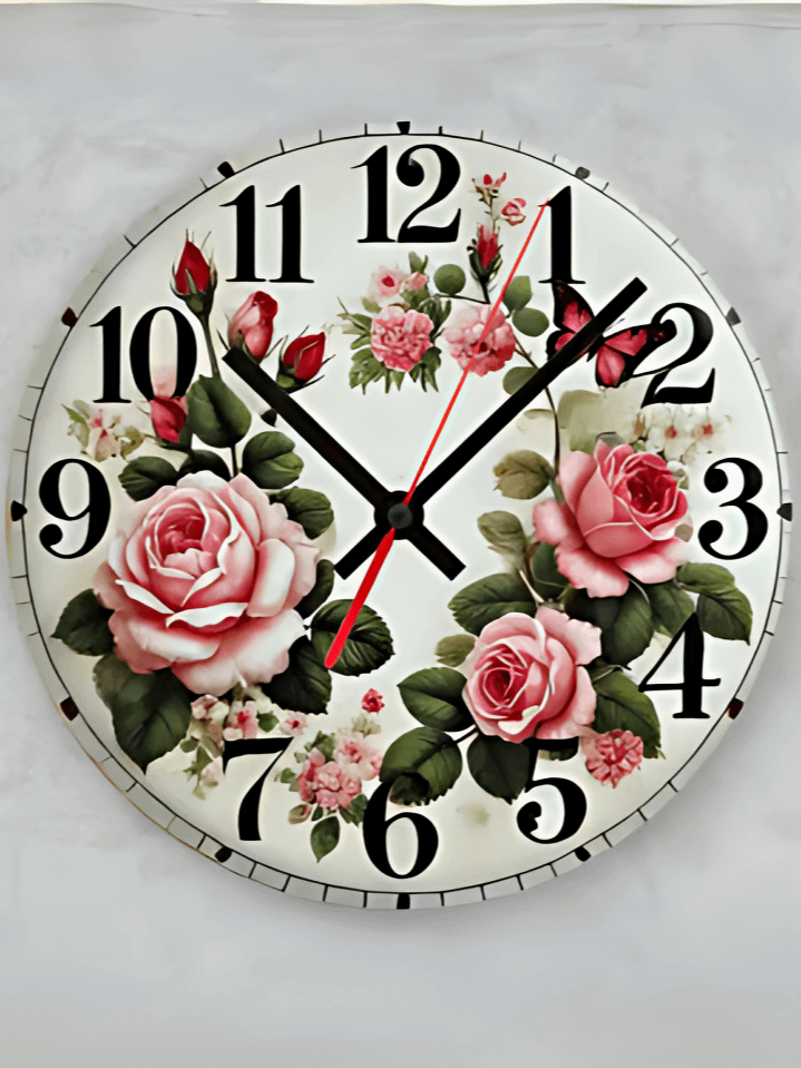 Antique Wall Clock PNG – Vintage-Inspired Minimalist Clock Face – Elegant Design for Sublimation – Instant High-Quality Download (300 DPI) product image (1)