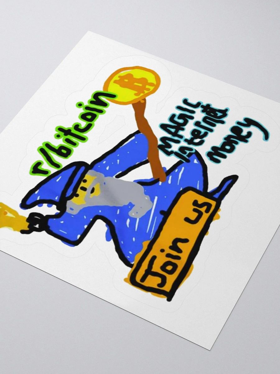 r/bitcoin Wizard Sticker product image (3)