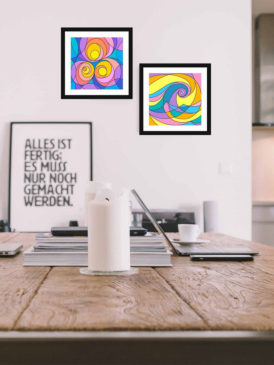 Vibrant Matte Poster Print - Abstract Square No. 4 product image (21)