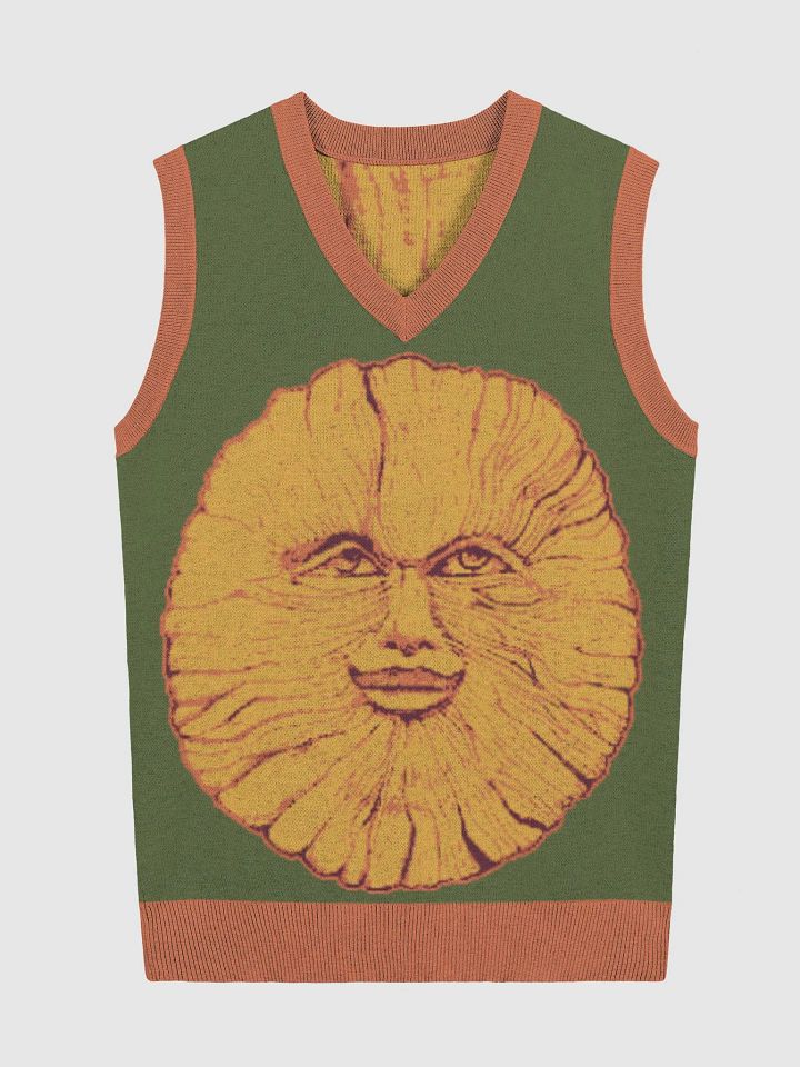Green Man knit vest green variant product image (2)