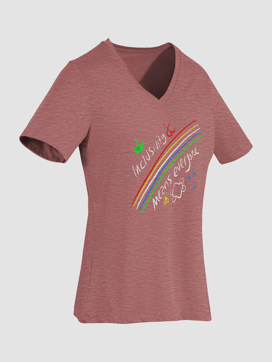 Inclusivity Means Everyone V-Neck Tee product image (28)