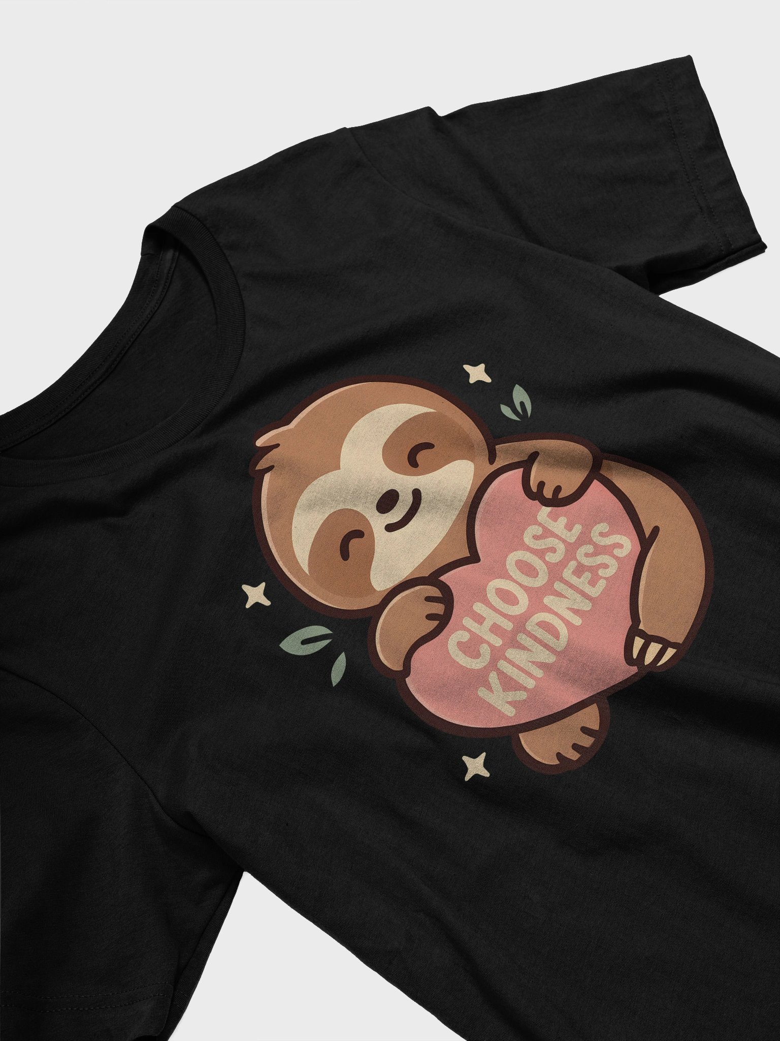 Cheerful Sloth Kindness T-Shirt product image (3)