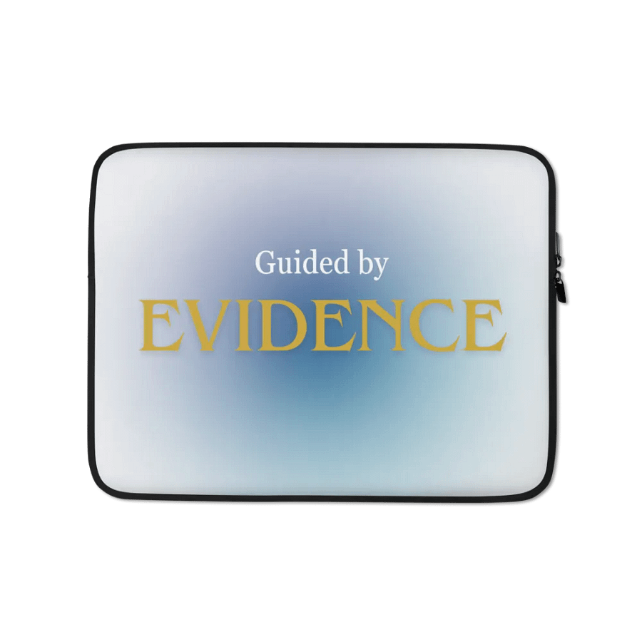 Guided by Evidence Laptop Sleeve product image (1)